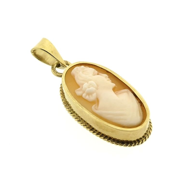 Image 7 of Gold pendant with cameo | Vintage/antique