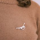 Image 7 of Silver fantasy brooch with zirconia