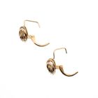 Image 6 of Gold stud earrings with rings