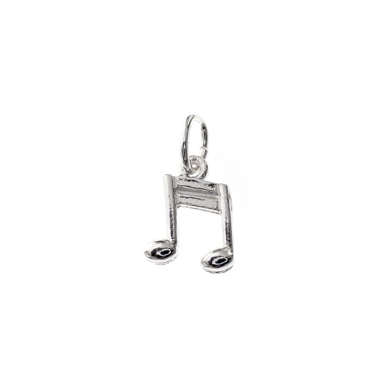 Image 1 of Silver charm; Musical note