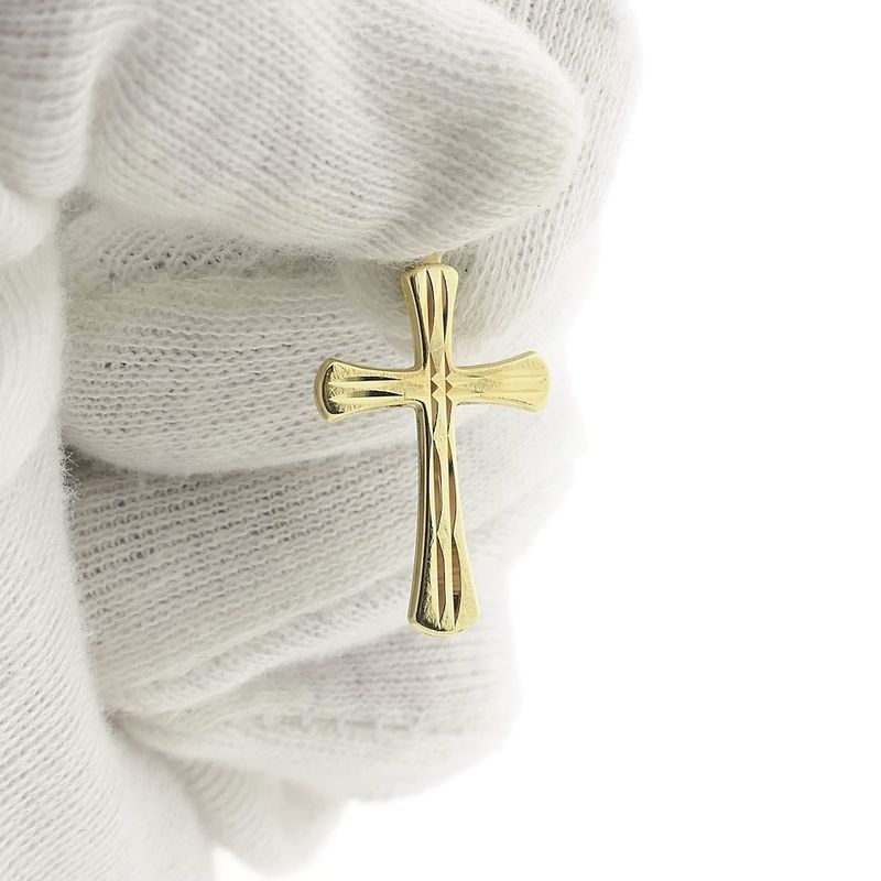 Image 2 of Gold pendant of a cross