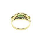 Image 7 of Vintage gold ring with peridot and diamonds; 0.04 ct.