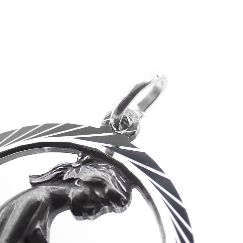 Image 4 of Silver zodiac sign pendant; Virgo