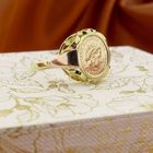 Image 2 of Gold ring with medal | Queen Juliana