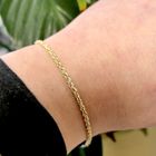 Image 8 of Gold twisted link bracelet | 19 cm