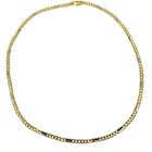 Image 5 of Two-tone gold gourmet link necklace | 44.5 cm