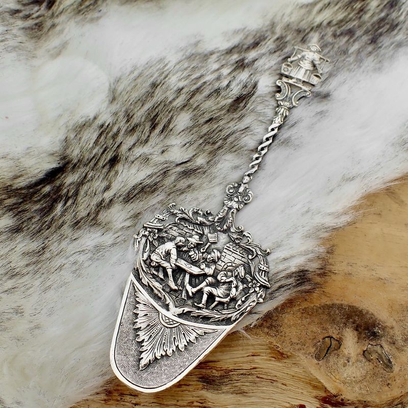 Image 8 of Silver cake server; Old Dutch | Vintage