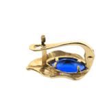 Image 9 of 18 ct. Gold stud earrings with sapphire