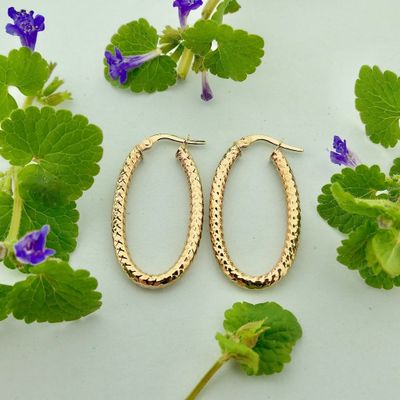 Image 2 of 9K Rose Gold Earrings | Ø 30.0 mm
