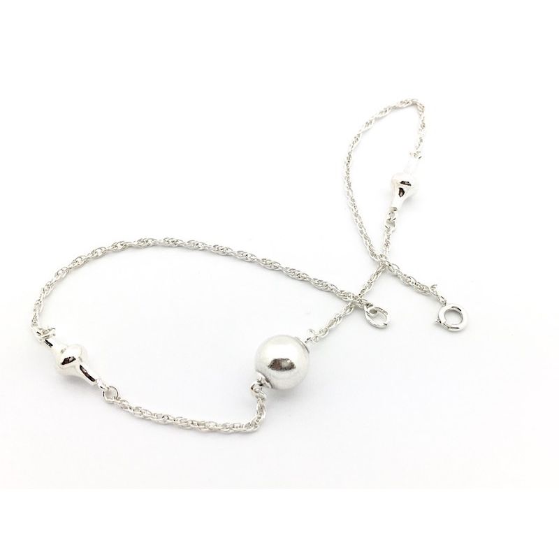 Image 3 of Silver fantasy necklace with a ball