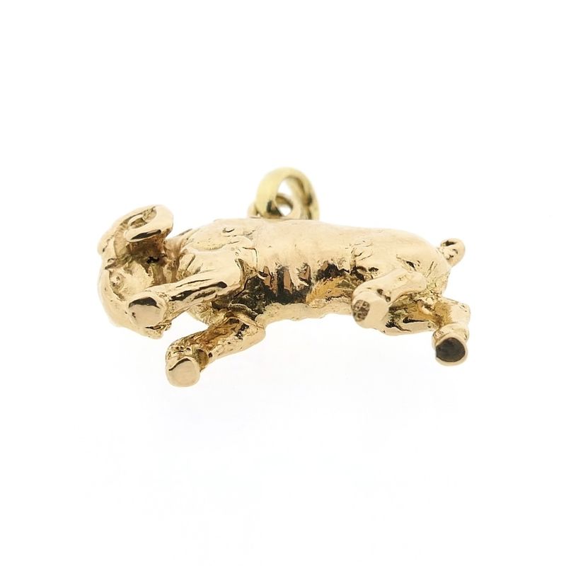 Image 5 of Rose gold zodiac sign pendant Aries