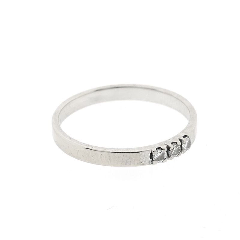 Image 4 of White gold ring with diamonds | 0.075 ct.