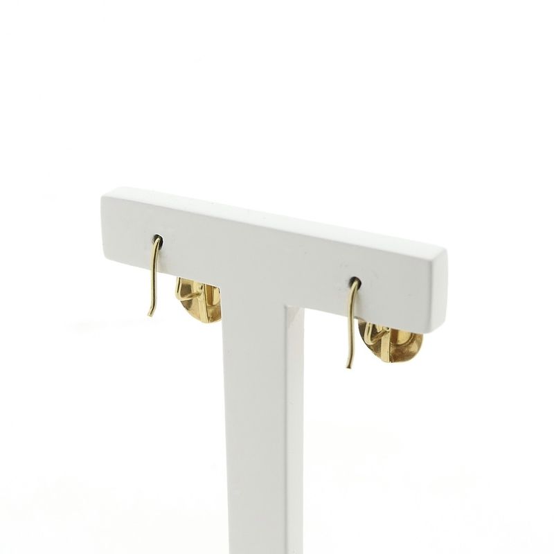 Image 4 of Gold earrings with garnet | Antique/vintage