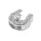 Image 10 of Steel Flex bracelet with white gold charm and diamond | 0.20 ct.