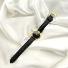 Image 17 of Movado Museum Classic; Gold-plated women's watch with black 'Mother of Pearl' dial; 0607564