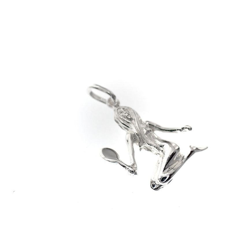Image 2 of Silver charm of the Virgo zodiac sign