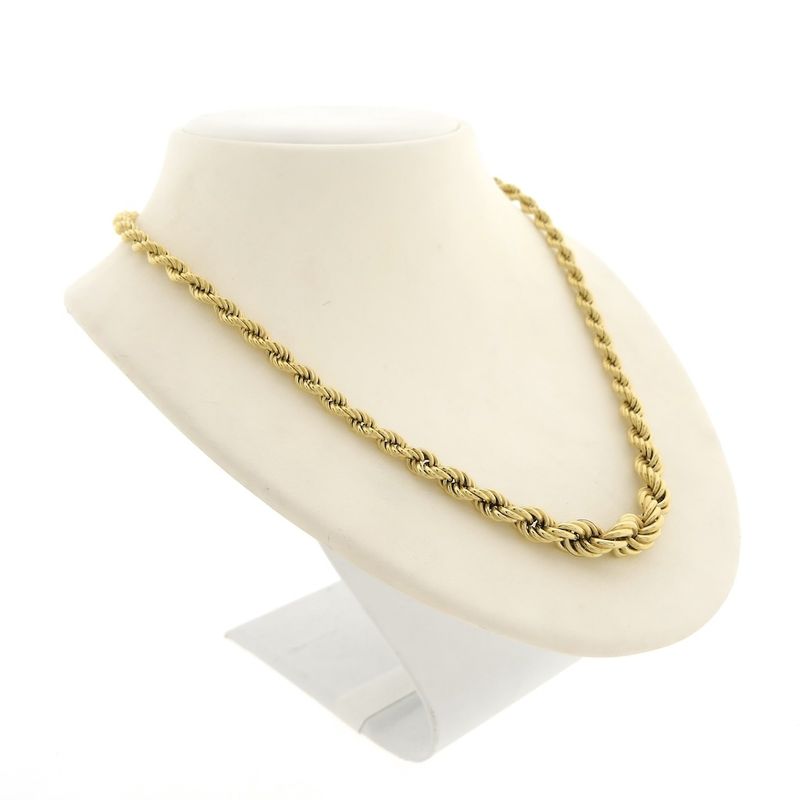 Image 6 of Gold twisted link necklace