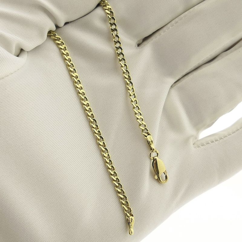Image 9 of Gold gourmet link bracelet | 20 cm