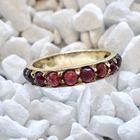 Image 6 of 8-karat ring with garnet stones | Vintage
