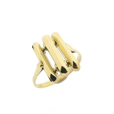 Image 1 of Golden artistic ring