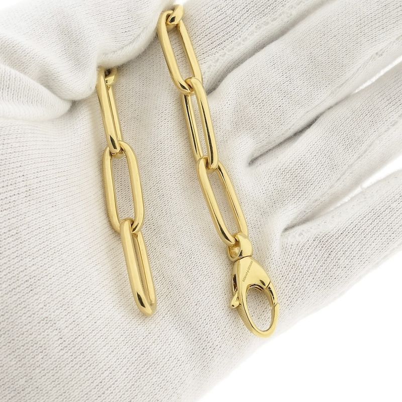 Image 10 of Sheep/Lemon gold anchor link bracelet