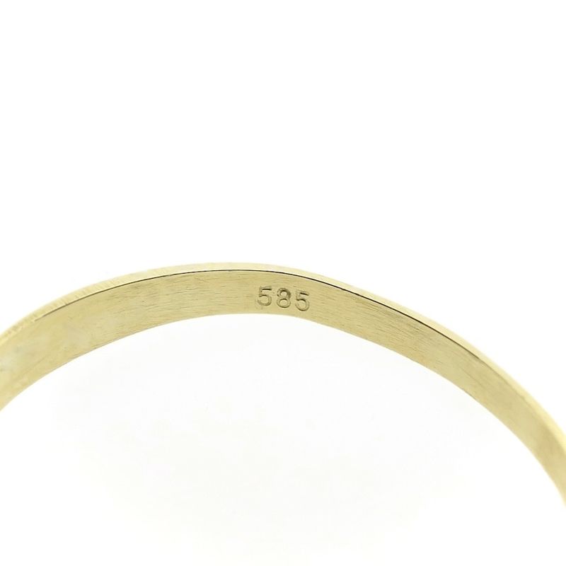 Image 6 of Gold ring with diamonds; 0.15 ct.