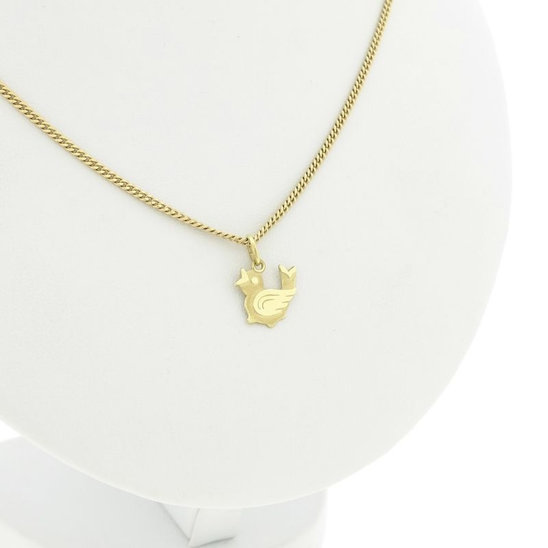 Image 5 of Gold pendant of a chirping bird