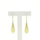 Image 1 of Gold diamond-plated earrings