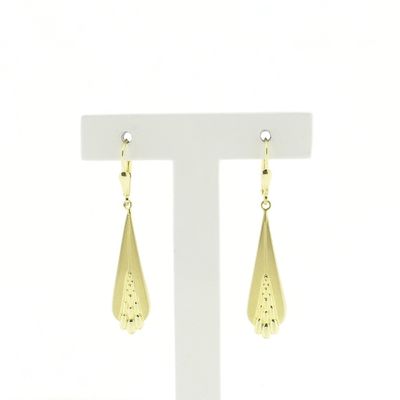 Image 1 of Gold diamond-plated earrings