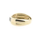 Image 8 of Gold ring with diamond; 0.09 ct.