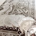 Image 2 of Silver bracelet with Queen Wilhelmina coins | 24 cm