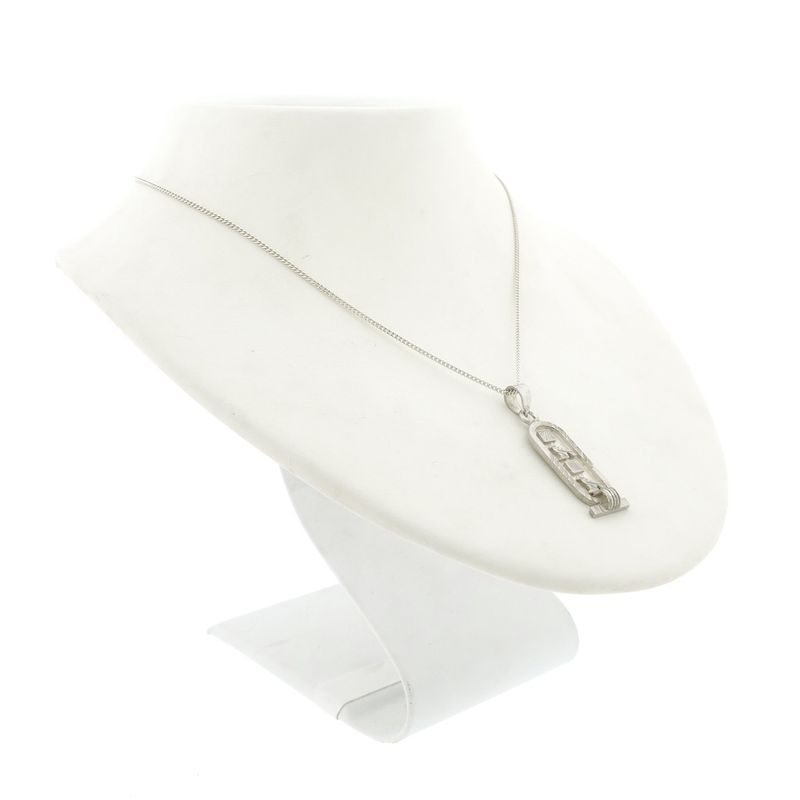 Image 5 of Silver pendant of an Egyptian cartouche