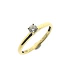 Image 1 of Gold solitaire ring with zirconia | Blush