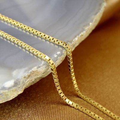 Gold Venetian link chain | 38.5 cm Image 2 of Gold Venetian link chain | 38.5 cm