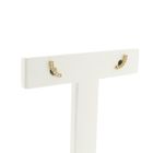 Image 3 of Gold stud earrings with zirconia