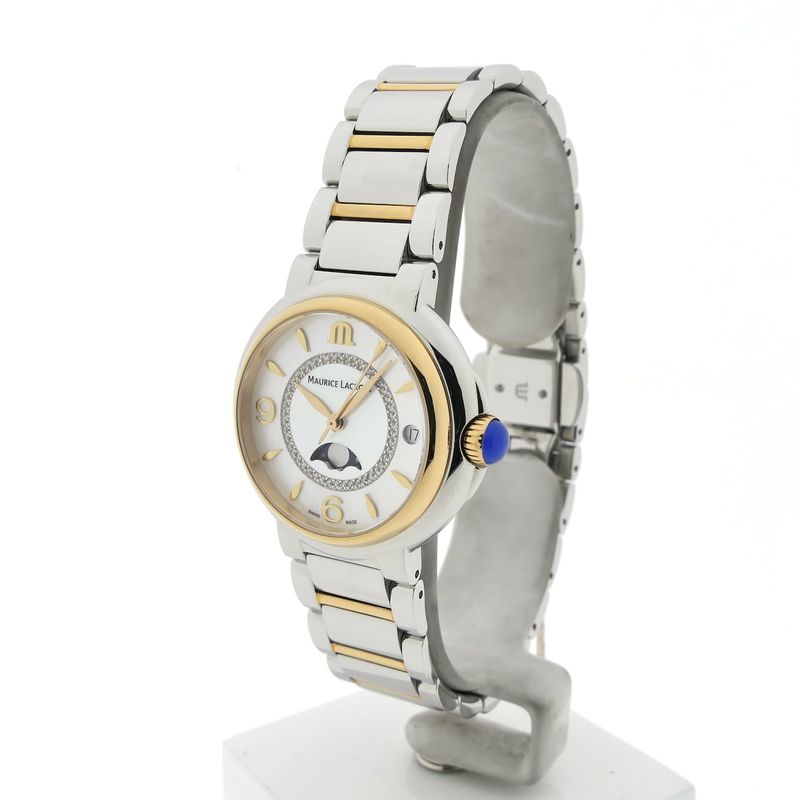 Image 3 of Maurice Lacroix Fiaba FA1084; Bi-color women's watch with diamonds and moon phase