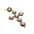 Image 3 of Gold Victorian pendant of a cross with pearl