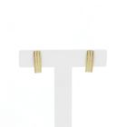 Image 1 of Tricolor gold stud earrings
