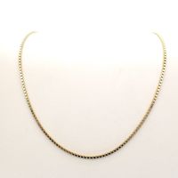 Golden Venetian link chain | 60 cm
