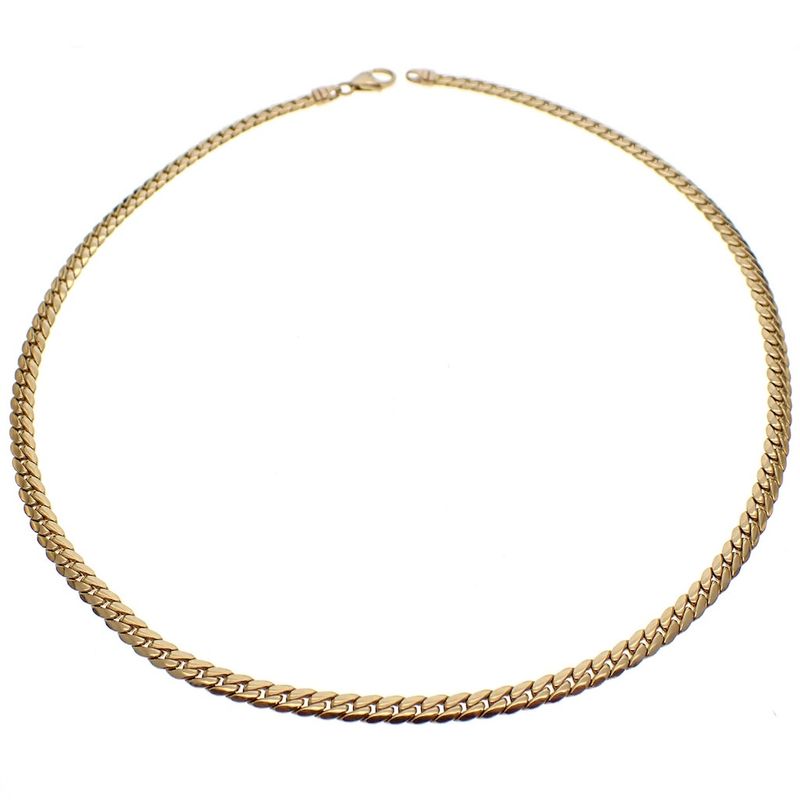 Image 3 of Gold gourmet link necklace | 44 cm