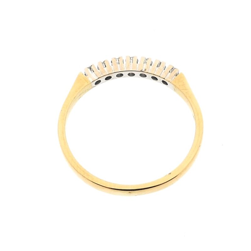 Image 3 of Gold ring with diamond; 0.21 ct.