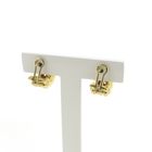 Image 4 of 19.2 carat gold semi-circular earrings; Ø 16.5 mm