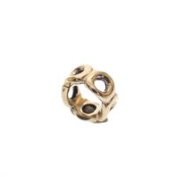 Pandora spacer; Gold; Holes