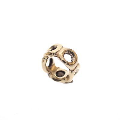 Image 1 of Pandora spacer; Gold; Holes