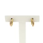 Image 1 of Tricolor gold stud earrings