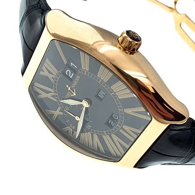 Image 2 of Ulysse Nardin Ludovico; 18k rose gold men's watch with perpetual calendar