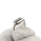 Image 7 of White gold fantasy ring with diamond | 0.06 ct.