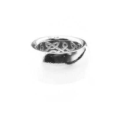 Image 2 of Wide silver domed ring