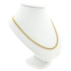Image 8 of Gold flat gourmet link chain