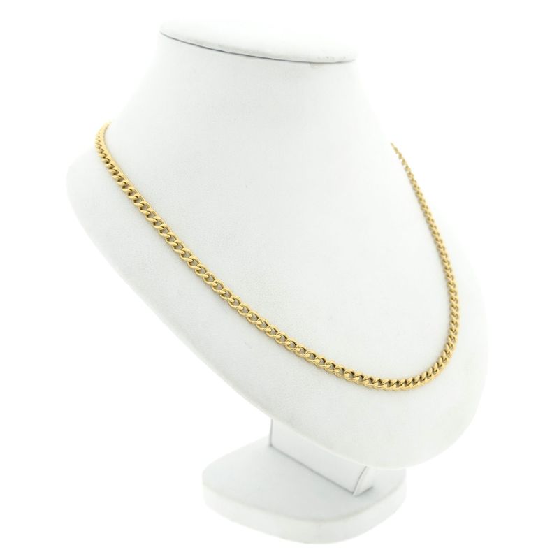 Image 8 of Gold flat gourmet link chain